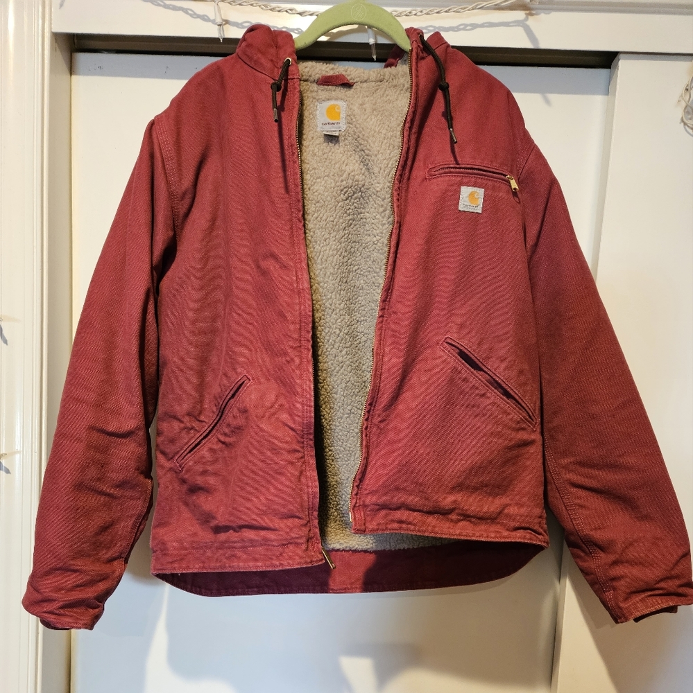 Carhartt Womens Duck Cotton, Sherpa Lined Jacket (WJ140)